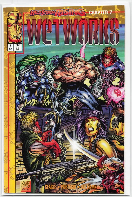 Wetworks #8 (Image Comics, 1995), raw, ungraded comic book — front cover
