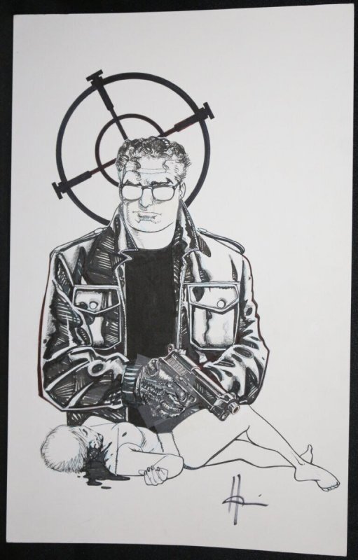Marked Man Cover - Dark Horse - Signed Art by Howard Chaykin - 2012 (Dark Horse Comics, 2012), raw, ungraded comic book — front cover
