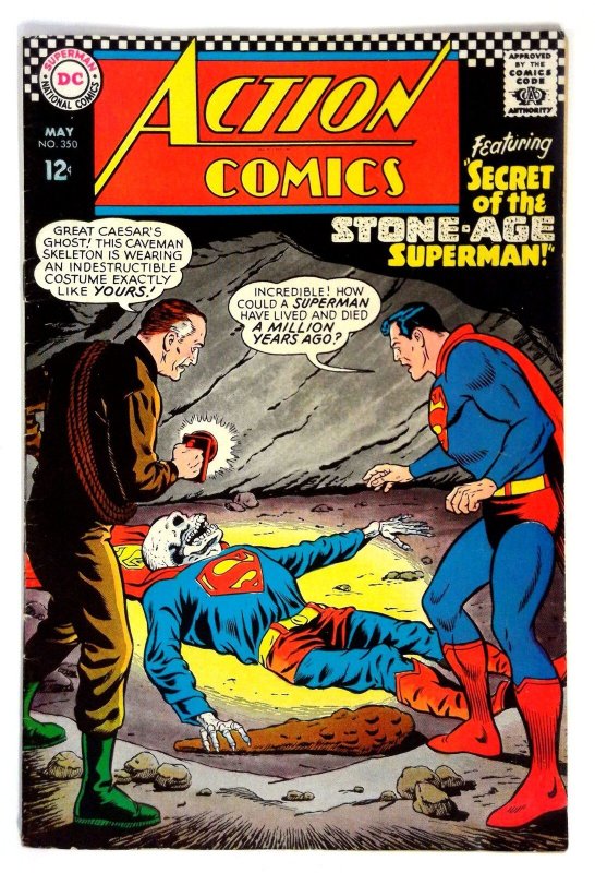 Action Comics #350 (DC Comics, 1967), raw comic book in VG/FN condition — front cover