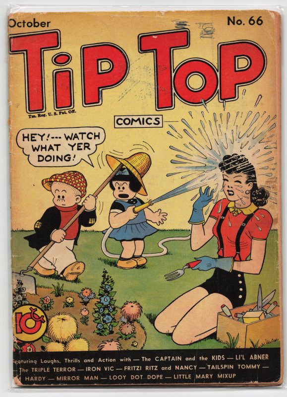 Tip Top Comics #66 (United Feature Syndicate, 1941), raw, ungraded comic book — front cover