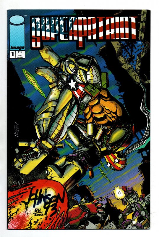 SuperPatriot #1 (Image Comics, 1993), raw comic book in NM condition — front cover