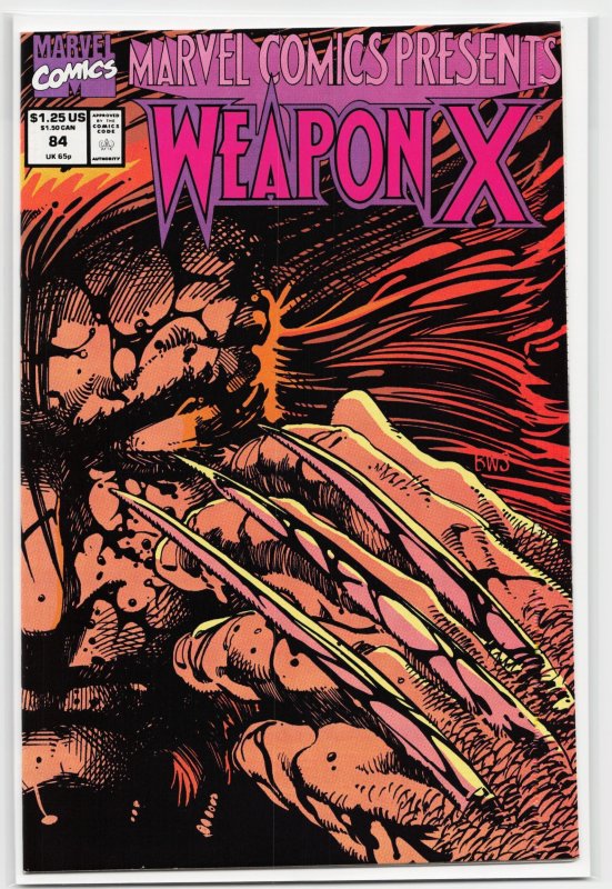 Presents #84 (Marvel Comics, 1991), raw, ungraded comic book — front cover