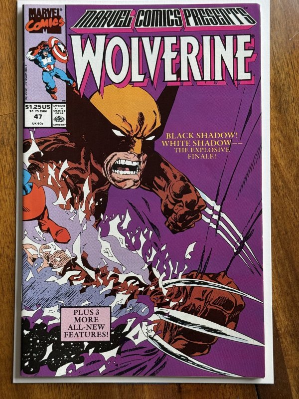 Presents #47 (Marvel Comics, 1990), raw comic book in VF/NM 9.0 condition — front cover