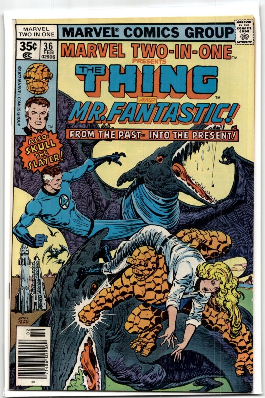 Marvel Two-in-One #36 (Marvel Comics, 1978), raw, ungraded comic book — front cover