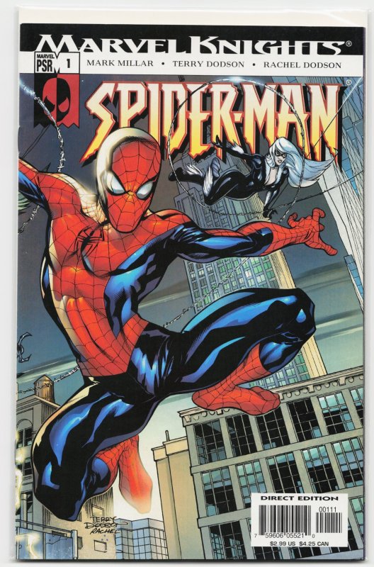 Marvel Knights Spider-Man #1 (Marvel Comics, 2004), raw, ungraded comic book — front cover