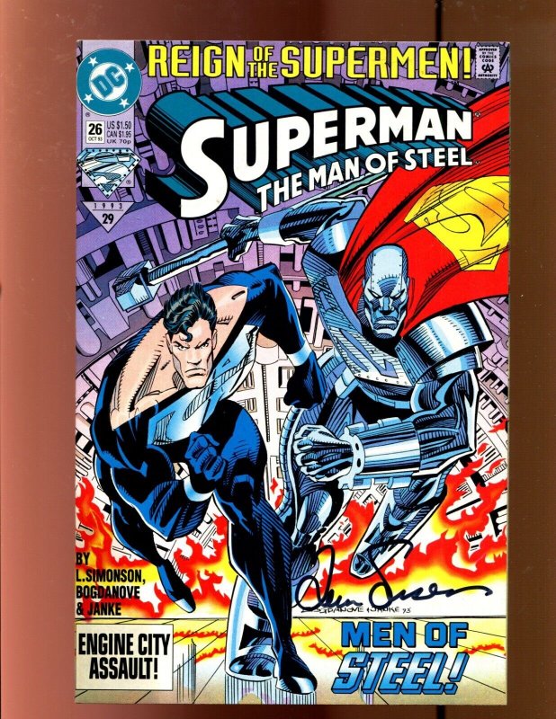 Superman: Man of Steel #26 (DC Comics, 1993), raw comic book in 8.5 condition — front cover