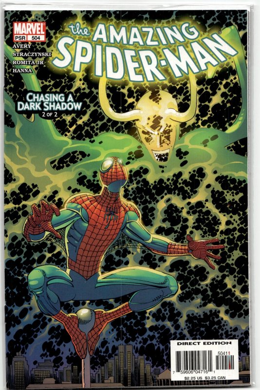 The Amazing Spider-Man #504 (Marvel Comics, 2004), raw, ungraded comic book — front cover
