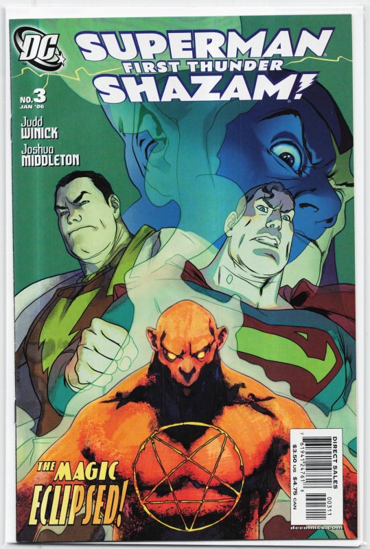Superman/Shazam: First Thunder #3 (2006), raw, ungraded comic book — front cover