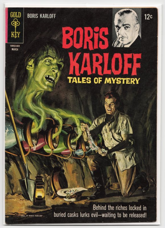 Boris Karloff Tales of Mystery #13 (Gold Key, 1966), raw, ungraded comic book — front cover