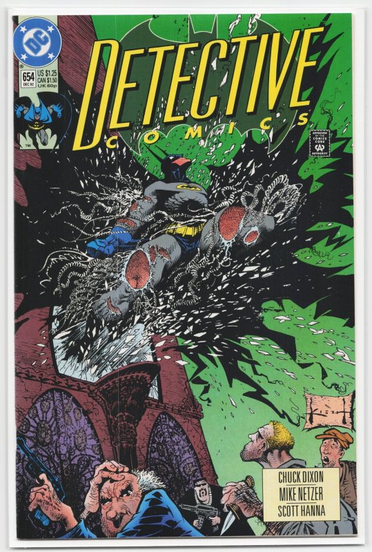 Detective Comics #654 (DC Comics, 1992), raw, ungraded comic book — front cover