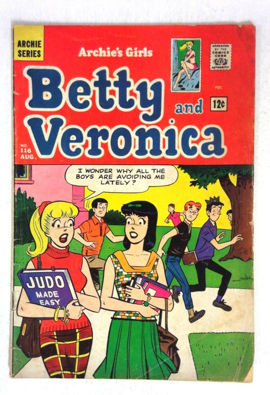 Archie's Girls Betty and Veronica #116 (Archie Comics, 1965), raw comic book in VG condition — front cover