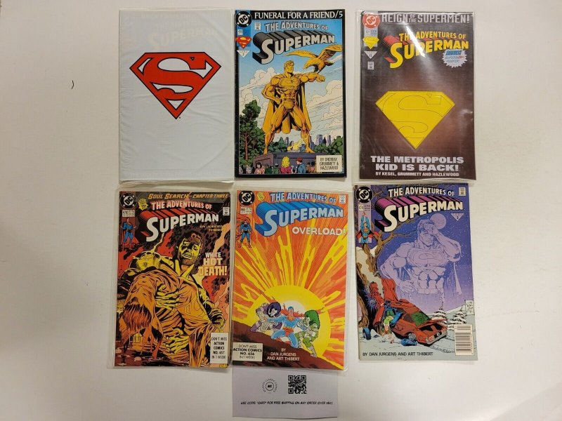 6 Superman DC Comic Books #469 470 474 499 500 501 Adventures 66 TJ18, raw, ungraded comic book — front cover