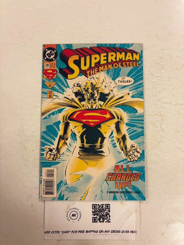 Superman Man of Steel #28 (DC Comics), raw comic book in NM condition — front cover
