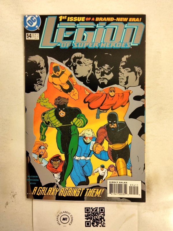Legion of Super-Heroes #54 (DC Comics), raw comic book in NM condition — front cover