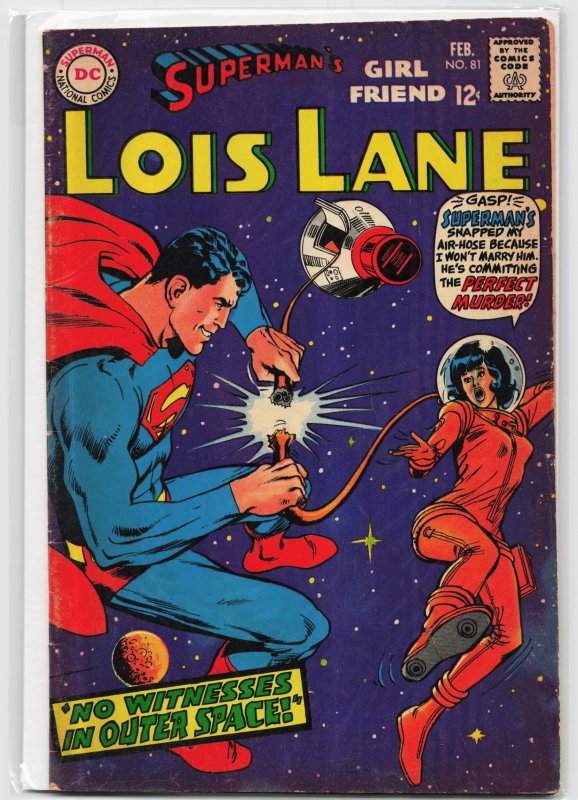 Superman's Girl Friend, Lois Lane #81 (DC Comics, 1968), raw, ungraded comic book — front cover