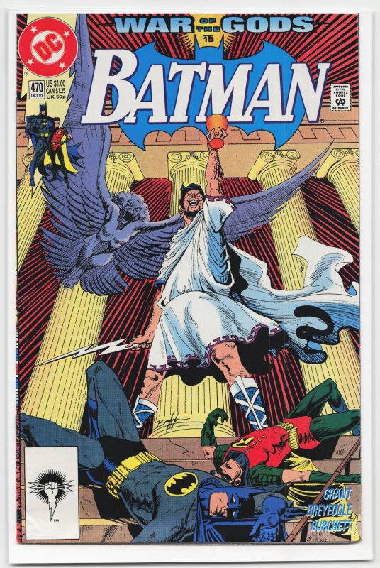 Batman #470 (DC Comics, 1991), raw, ungraded comic book — front cover