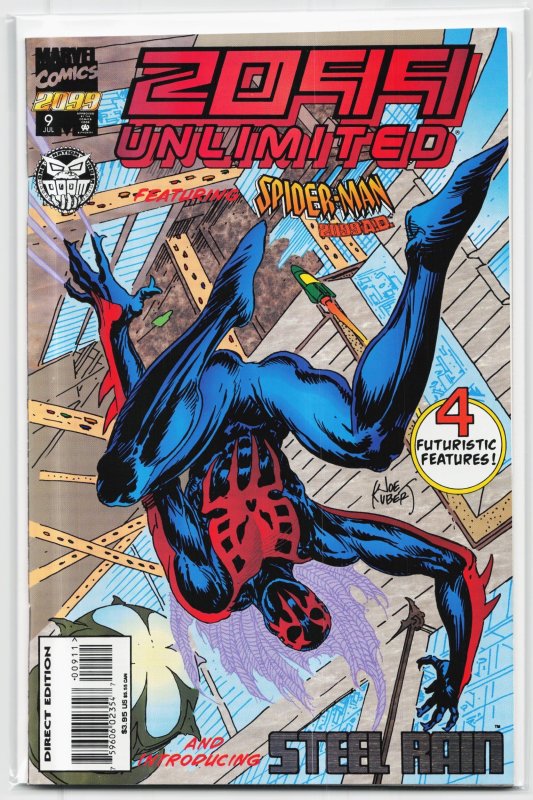 2099 Unlimited #9 (1995), raw, ungraded comic book — front cover