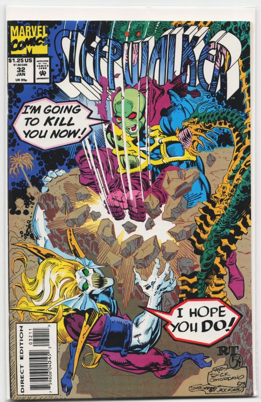 Sleepwalker #32 (Marvel Comics, 1994), raw, ungraded comic book — front cover