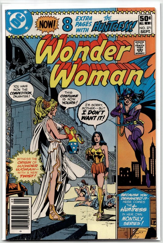 Wonder Woman #271 (DC Comics, 1980), raw, ungraded comic book — front cover