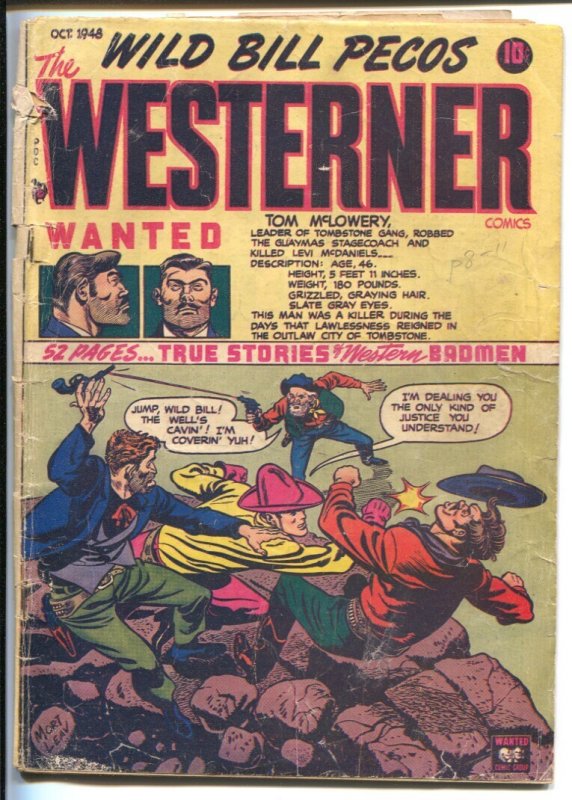 Westerner #16 (1948), raw, ungraded comic book — front cover