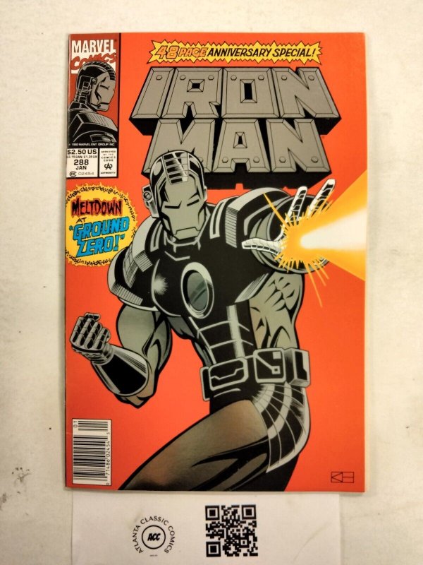Iron Man #288 (Marvel Comics, 1993), raw comic book in NM condition — front cover