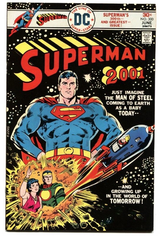 Superman #300 (DC Comics, 1976), raw, ungraded comic book — front cover
