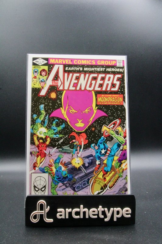 The Avengers #219 (Marvel Comics, 1982), raw, ungraded comic book — front cover