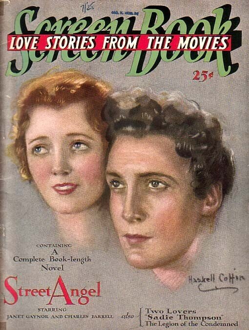 MAG: Screen Book Magazine 1928 July #1, raw, ungraded comic book — front cover