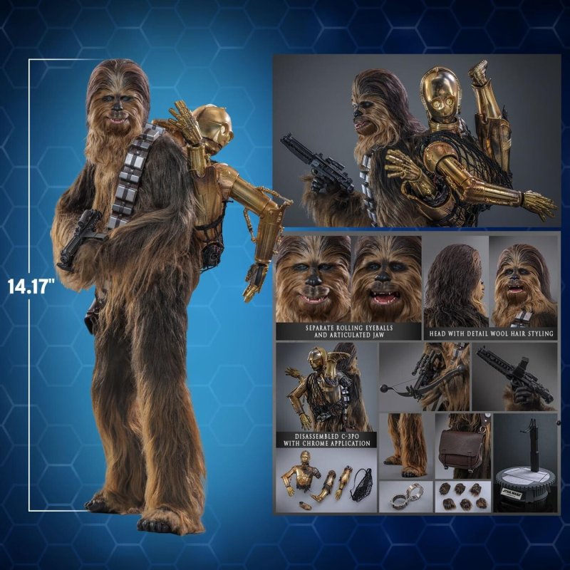 Hot Toys Sideshow Chewbacca with Disassembled C3PO Star Wars Empire MMS766, raw, ungraded comic book — front cover