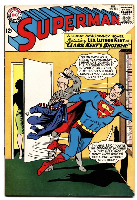 Superman #175 (DC Comics, 1965), raw comic book in FN/VF condition — front cover