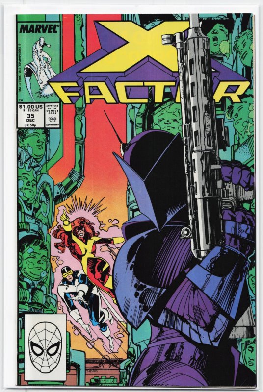 X-Factor #35 (Marvel Comics, 1988), raw, ungraded comic book — front cover