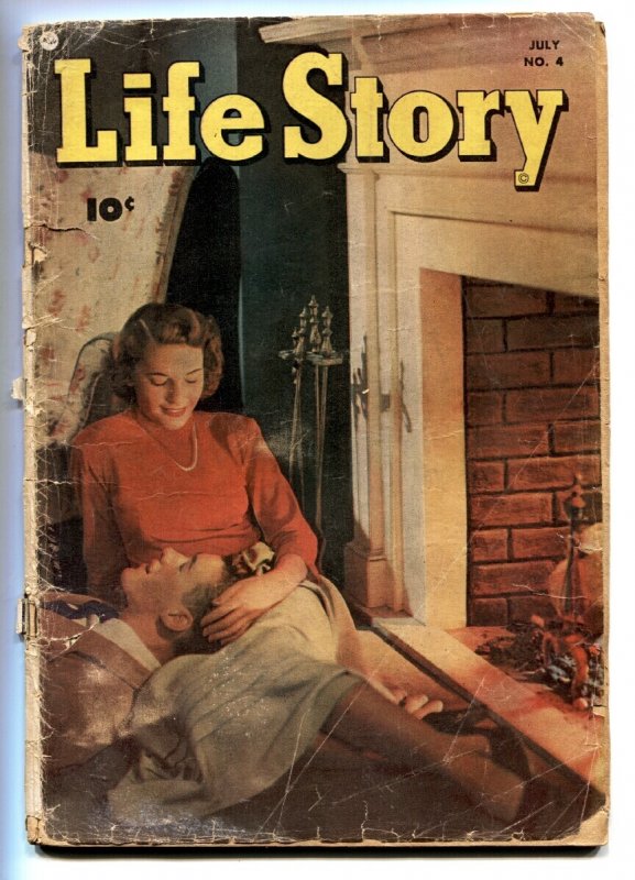 Life Story #4 (Fawcett Publications, 1949), raw, ungraded comic book — front cover