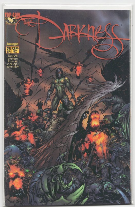 The Darkness #25 (Top Cow, 1999), raw, ungraded comic book — front cover