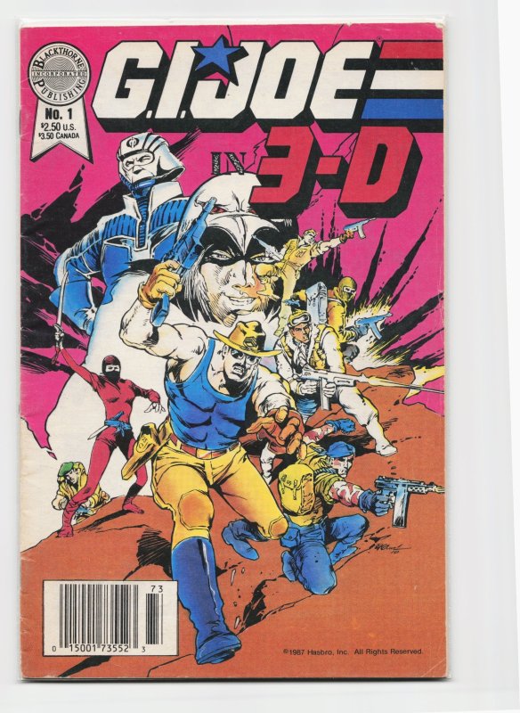 Blackthorne 3-D Series #20, raw, ungraded comic book — front cover