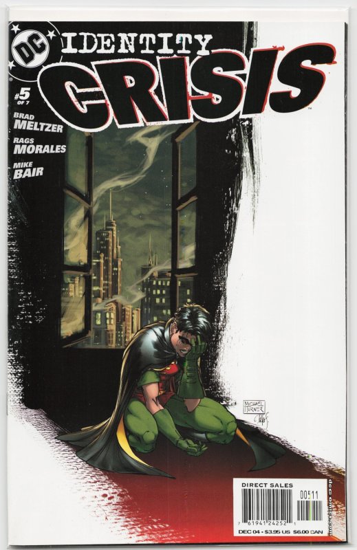 Identity Crisis #5 (DC Comics, 2004), raw, ungraded comic book — front cover