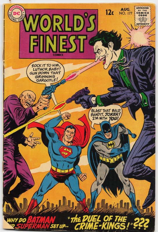 World's Finest Comics #177 (DC Comics, 1968), raw, ungraded comic book — front cover