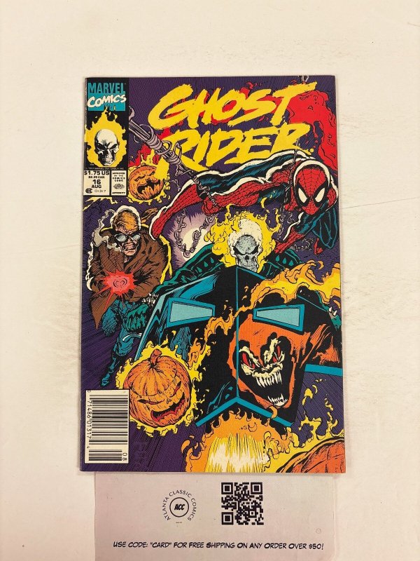 Ghost Rider #16 (Marvel Comics, 1991), raw comic book in NM condition — front cover