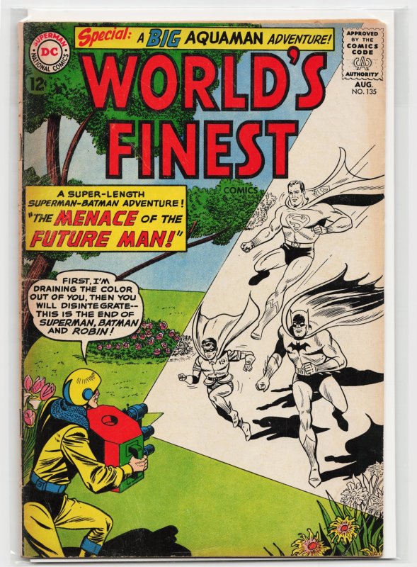World's Finest Comics #135 (DC Comics, 1963), raw, ungraded comic book — front cover