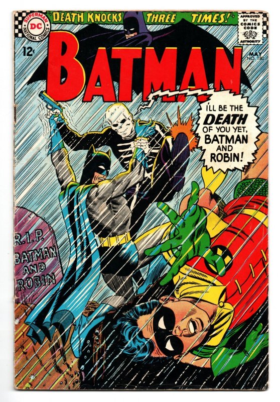 Batman #180 (DC Comics, 1966), raw comic book in 4.0 condition — front cover