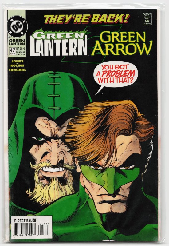 Green Lantern #47 (DC Comics, 1993), raw, ungraded comic book — front cover
