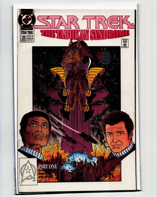 Star Trek #35 (DC Comics, 1992), raw, ungraded comic book — front cover