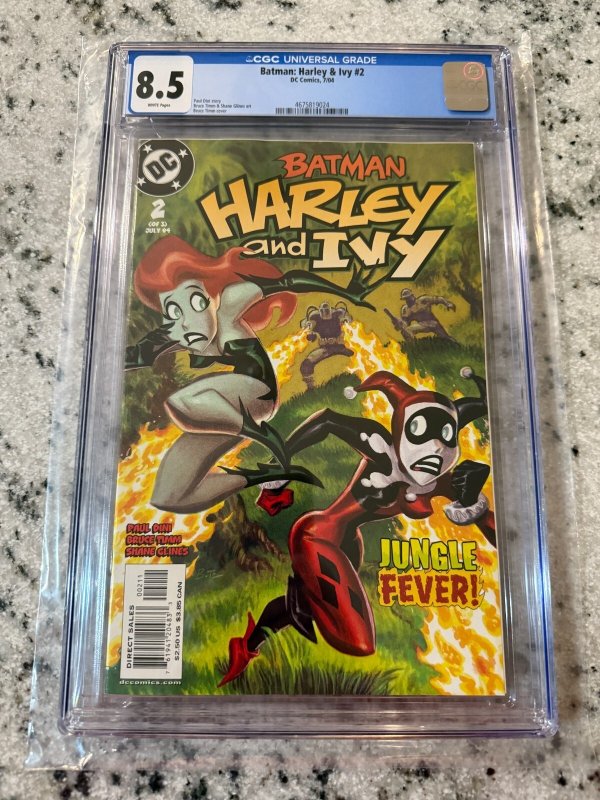 Batman Harley & Ivy #2 (DC Comics, 2004), CGC 8.5 graded comic book, Universal Blue label — front cover in its holder