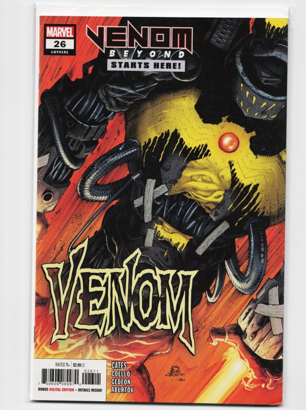 Venom #26 (Marvel Comics, 2020), raw, ungraded comic book — front cover