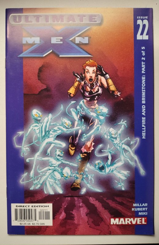 Ultimate X-Men #22 (Marvel Comics, 2002), raw, ungraded comic book — front cover