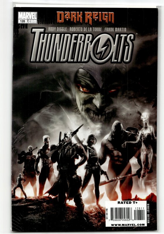 Thunderbolts #128 (Marvel Comics, 2009), raw, ungraded comic book — front cover