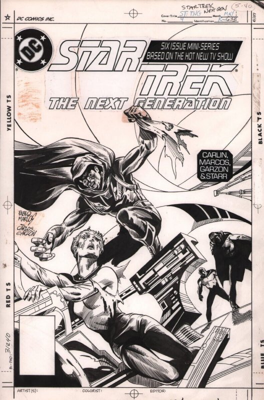 Star Trek: The Next Generation #4, raw, ungraded comic book — front cover