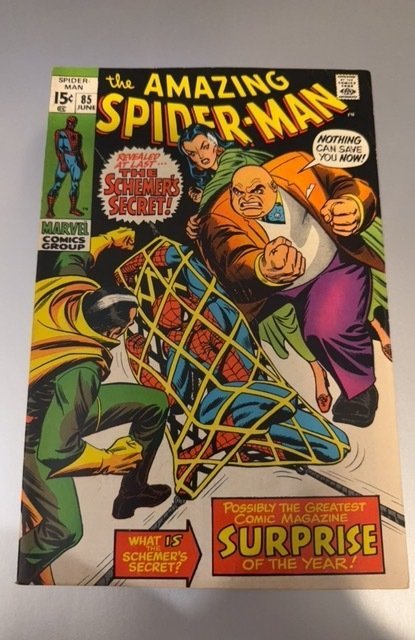The Amazing Spider-Man #85 (Marvel Comics, 1970), raw, ungraded comic book — front cover