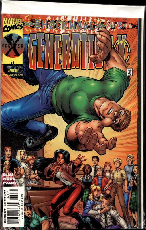 Generation X #69 (Marvel Comics, 2000), raw, ungraded comic book — front cover