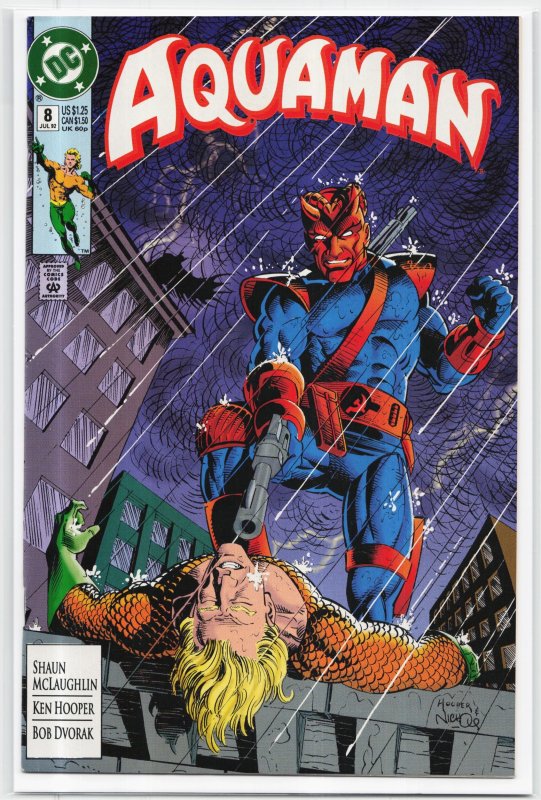 Aquaman #8 (DC Comics, 1992), raw, ungraded comic book — front cover