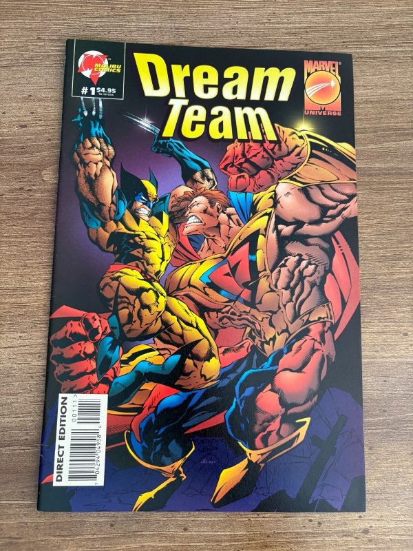 Dream Team #1 (Marvel Comics), raw comic book in NM condition — front cover